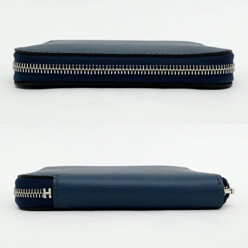 Hermes Azap Silk-in Compact Bleu-de-prusse Eva-color-silva-hardware — view 4