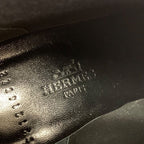 Hermes Volver Boots Short Sock Shoes Exlibris Knit Blue — view 7
