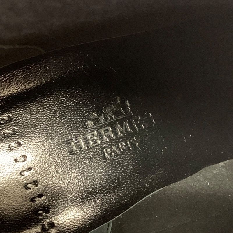 Hermes Volver Boots Short Sock Shoes Exlibris Knit Blue — view 7