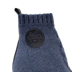 Hermes Volver Boots Short Sock Shoes Exlibris Knit Blue — view 9