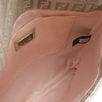 Fendi Zucchino Pattern Shoulder Bag Pochette Crossbody Canvas Leather — view 7