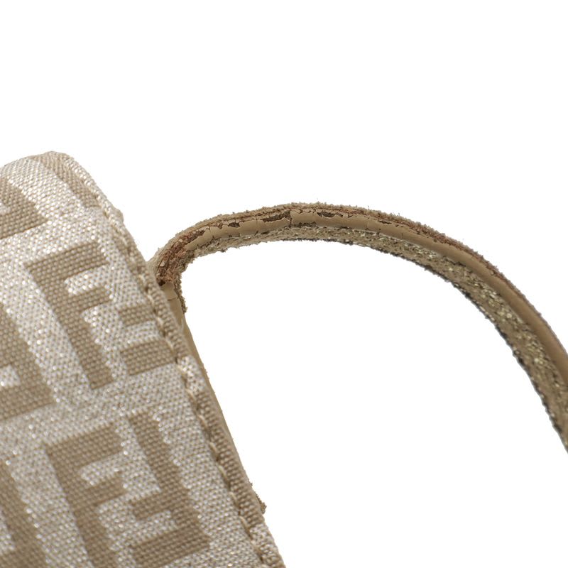 Fendi Zucchino Pattern Shoulder Bag Pochette Crossbody Canvas Leather — view 6