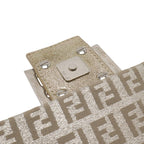 Fendi Zucchino Pattern Shoulder Bag Pochette Crossbody Canvas Leather — view 9