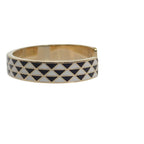 Prada Enamel Metal Bracelet M 1 Ib846 2 Co2 f0 tty Bangle Black White — view 4