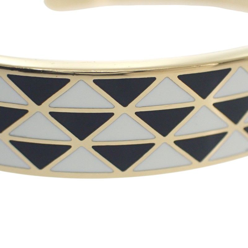 Prada Enamel Metal Bracelet M 1 Ib846 2 Co2 f0 tty Bangle Black White — view 8