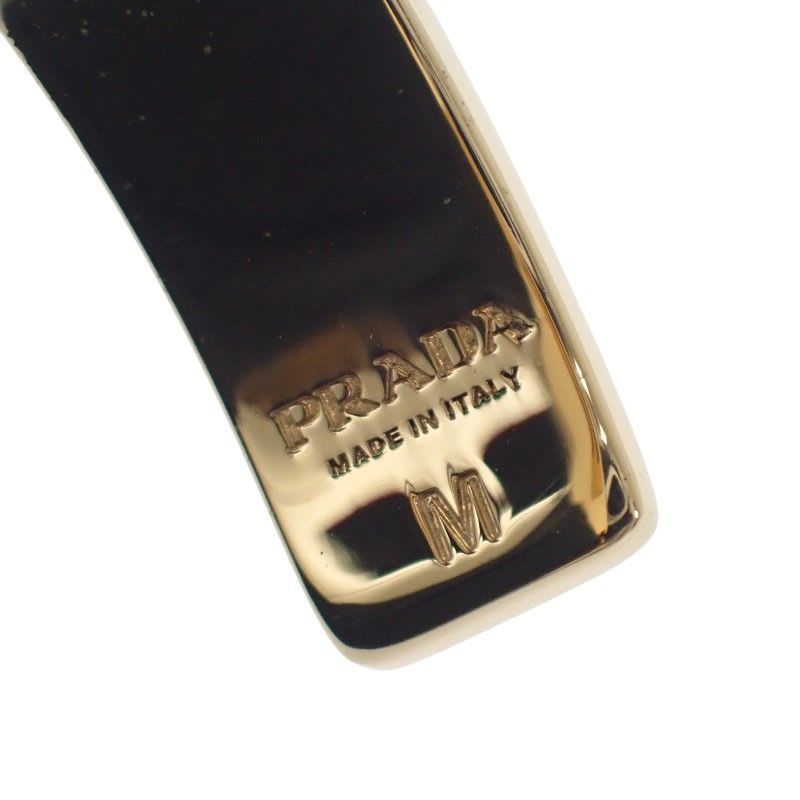 Prada Enamel Metal Bracelet M 1 Ib846 2 Co2 f0 tty Bangle Black White — view 9