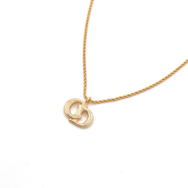 Christian Dior Necklace Pendant Choker Logo CD Vintage — view 4