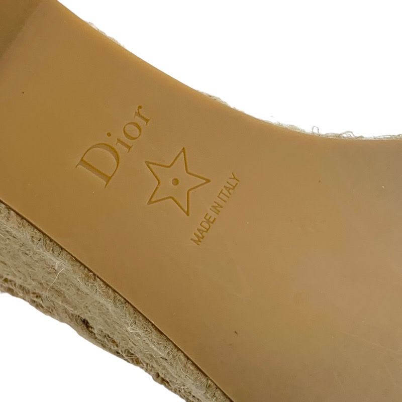 Christian Dior Nayghtily-d Boots Short Shoes Fabric Beige Lace Up Braided — view 8