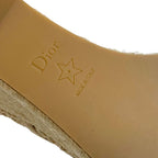 Christian Dior Nayghtily-d Boots Short Shoes Fabric Beige Lace Up Braided — view 8