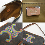 Celine Camera Bag Shoulder Triomphe Canvas Brown Multicolo — view 6