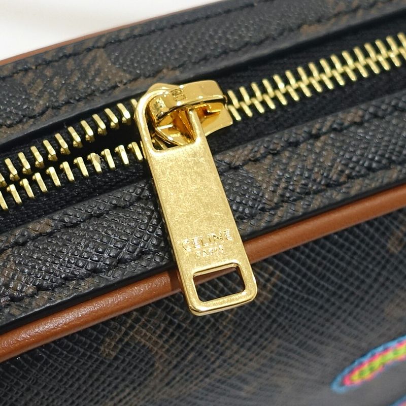Celine Camera Bag Shoulder Triomphe Canvas Brown Multicolo — view 7