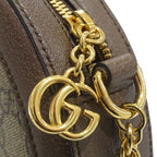 Gucci Ophidia GG Mini Round Shoulder Bag Supreme Canvas Brown — view 7