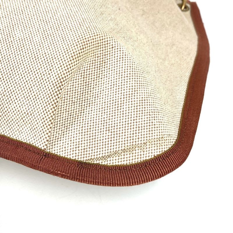 Hermes Shoulder Bag Rodeo Toile Ash Beige