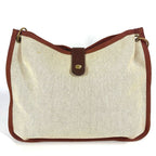 Hermes Shoulder Bag Rodeo Toile Ash Beige