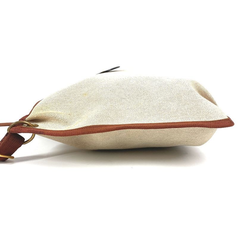 Hermes Shoulder Bag Rodeo Toile Ash Beige
