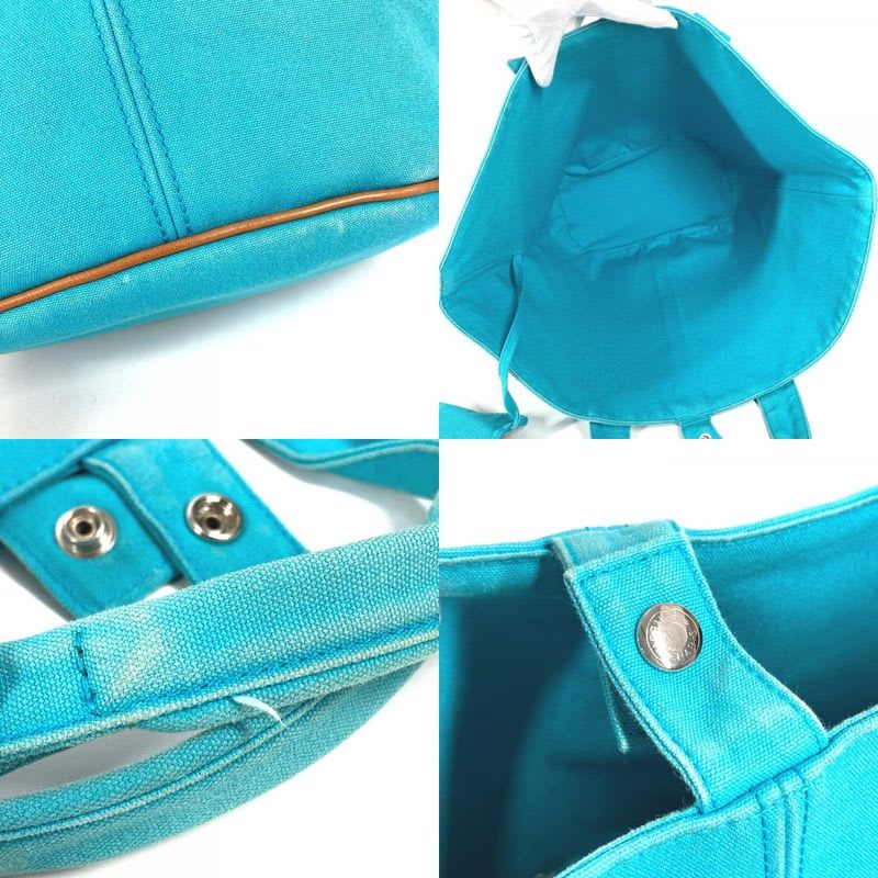 Hermes Handbag Panier De Plage PM Cotton Blue — view 9