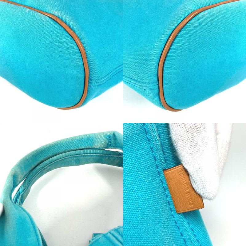Hermes Handbag Panier De Plage PM Cotton Blue — view 8