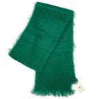 Loewe Muffler Mohair Leather Green Scarf — view 2