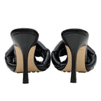 Bottega Veneta Lido Sandals Shoes Leather Black Mules Intrecciato — view 5