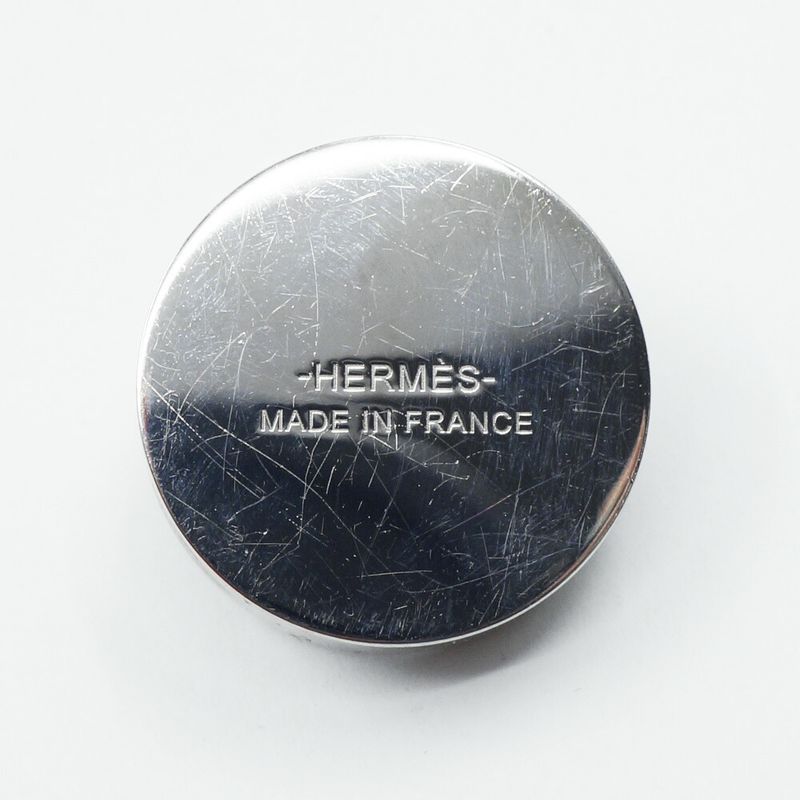 Hermes Scarf Ring Collier de Chien Metal Silver Accessories Box — view 4