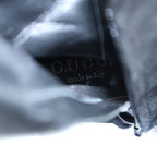 Gucci Short Boots Suede Square Toe Chunky Heel Logo 34.5 Black — view 6