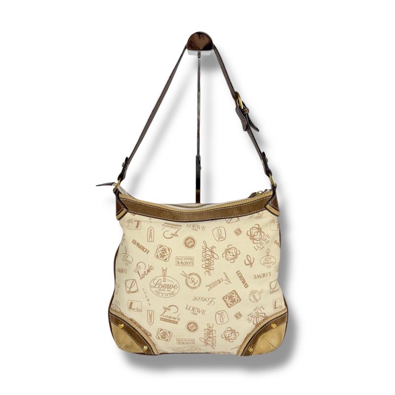 Loewe 160 Th Anniversary One Shoulder Hobo Bag Limited Edition Beige