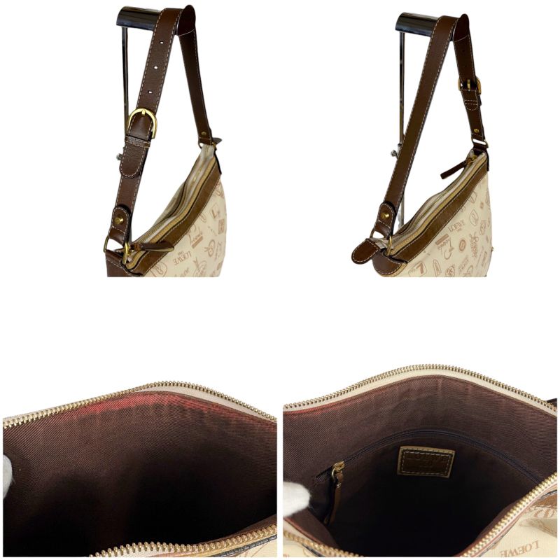 Loewe 160 Th Anniversary One Shoulder Hobo Bag Limited Edition Beige