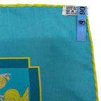 Hermes Scarf Carre 90 Light Blue Atlantic Meeting Cleaned — view 8