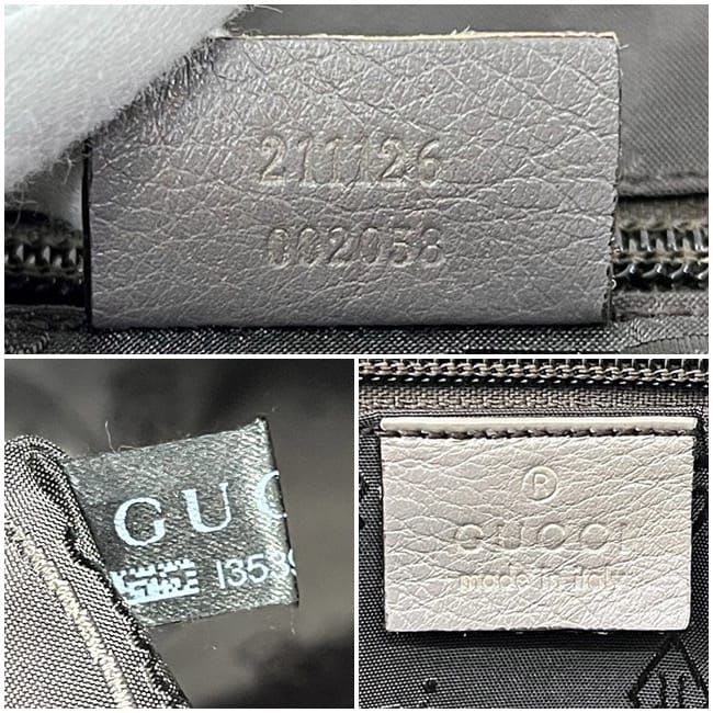 Gucci Tote Bag Gray Hysteria Leather