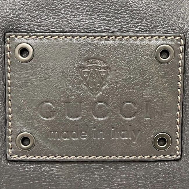 Gucci Tote Bag Gray Hysteria Leather