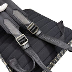 Christian Dior Backpack Saddle Black Beige Navy