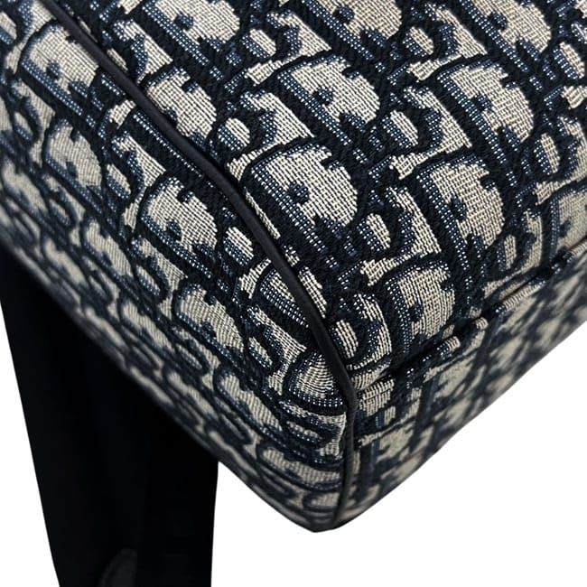 Christian Dior Backpack Saddle Black Beige Navy