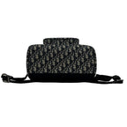 Christian Dior Backpack Saddle Black Beige Navy