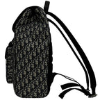 Christian Dior Backpack Saddle Black Beige Navy