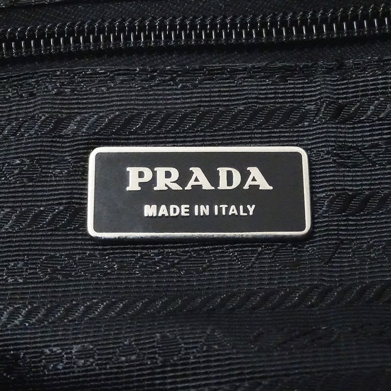 Prada Bag Shoulder Nylon Black Va0563 Crossbody