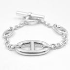 Hermes Bracelet Chaine D'ancre Farande AG 925 SV Silver Jewelry — view 4