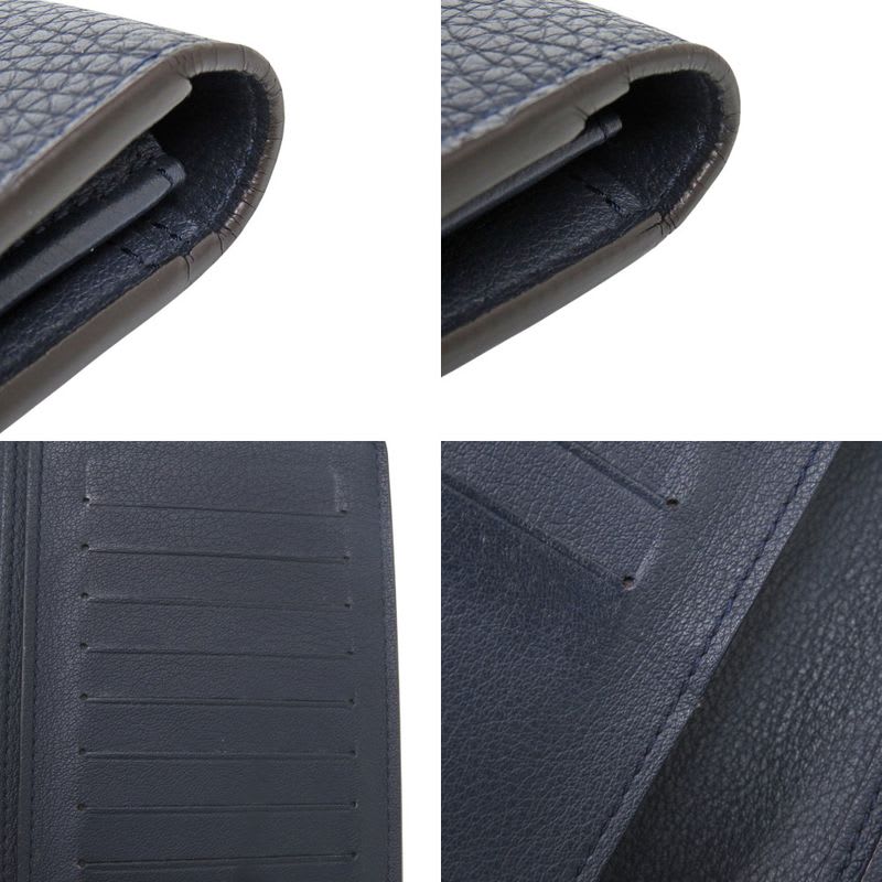 Louis Vuitton Portefeuille Plaza Taurillon Leather Ocean Navy Long — view 6