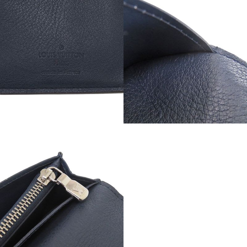 Louis Vuitton Portefeuille Plaza Taurillon Leather Ocean Navy Long — view 7
