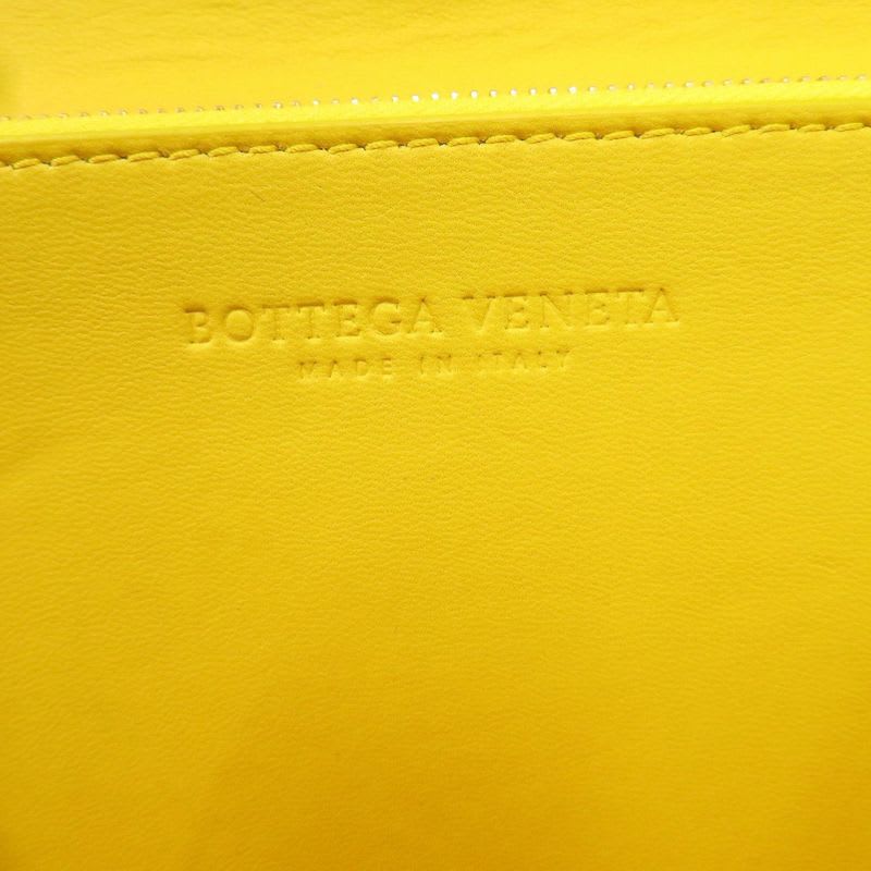 Bottega Veneta The Classic Matte Croco Yellow Shoulder Bag 0341