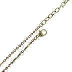 Chanel Coco Mark Mirror Ball Metal Rhinestone Red Necklace 0463 — view 7