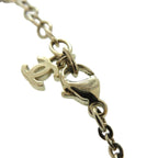 Chanel Coco Mark Mirror Ball Metal Rhinestone Red Necklace 0463 — view 6