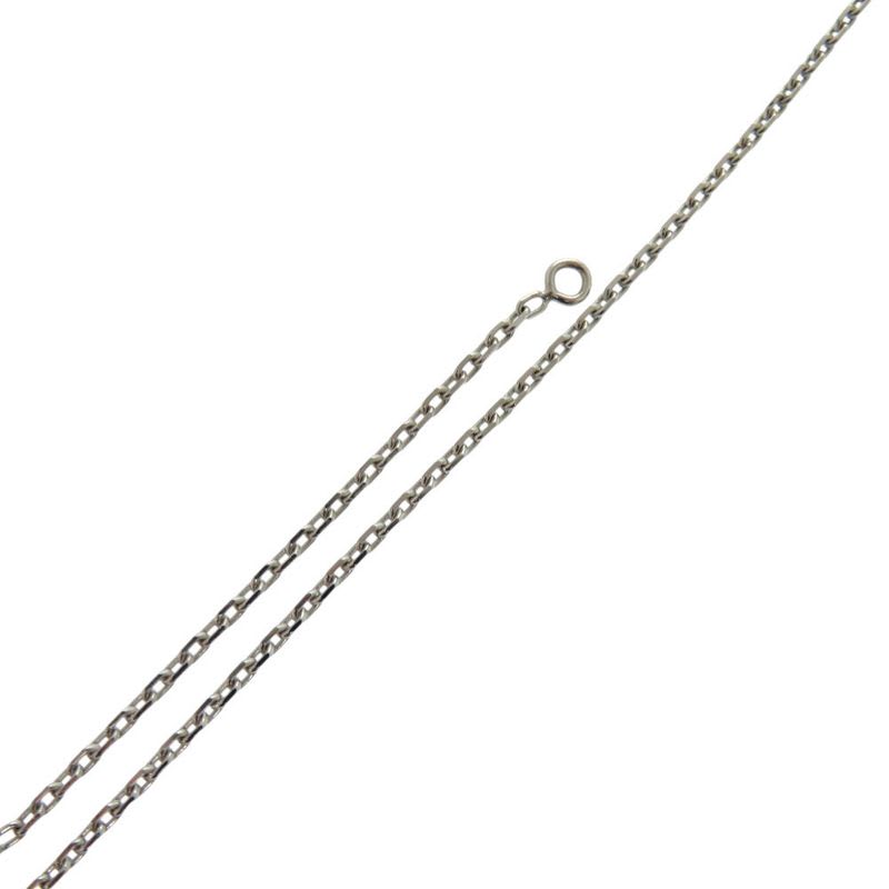 Hermes As de Coeur Ace Of Hearts Leather Metal Brown Necklace — view 7