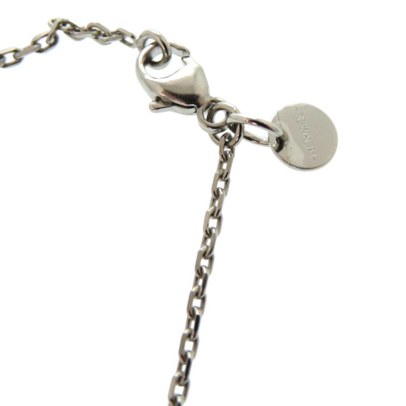 Hermes As de Coeur Ace Of Hearts Leather Metal Brown Necklace — view 6