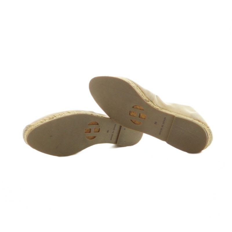 Hermes Espadrilles Slip-on Canvas Logo Star 36 Beige GY11 — view 6