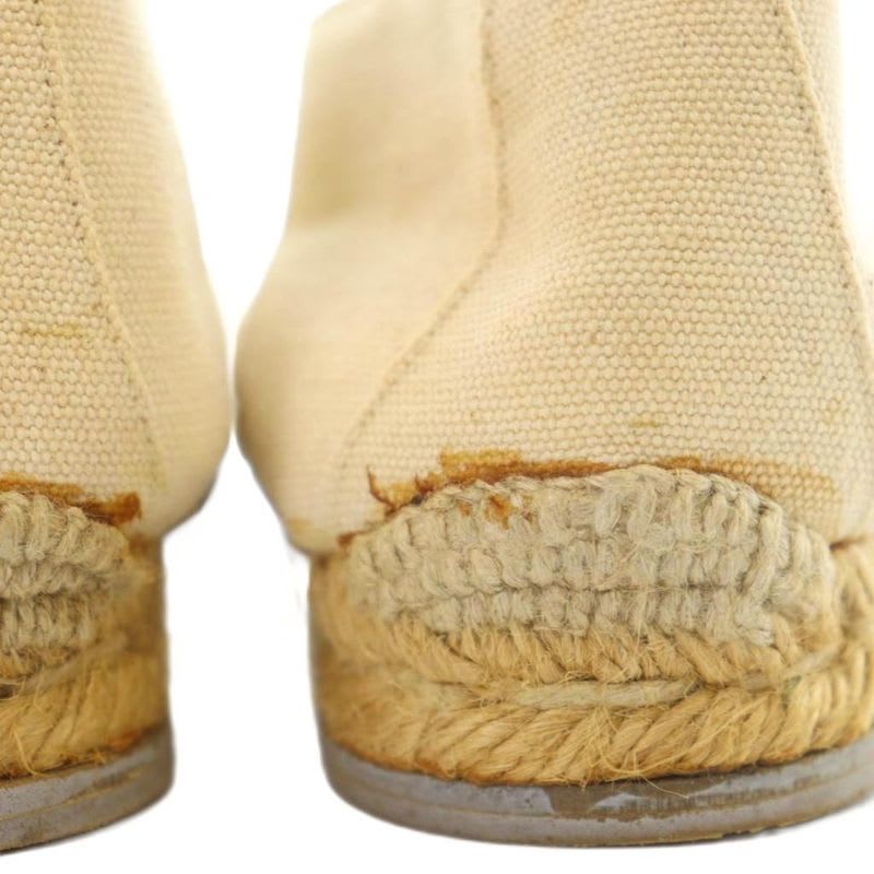 Hermes Espadrilles Slip-on Canvas Logo Star 36 Beige GY11 — view 8