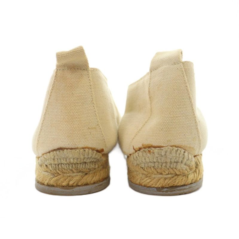 Hermes Espadrilles Slip-on Canvas Logo Star 36 Beige GY11 — view 5