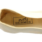 Hermes Espadrilles Slip-on Canvas Logo Star 36 Beige GY11 — view 7