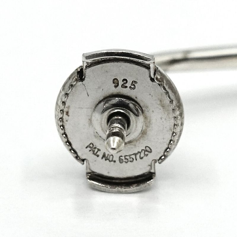 Hermes Chaine Dancre Punk Earrings AG 925 SV Silver Pair — view 8