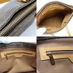 Louis Vuitton Tote Bag Cabas Piano Monogram Leather Brown Shoulder Bag