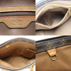 Louis Vuitton Tote Bag Cabas Piano Monogram Leather Brown Shoulder Bag